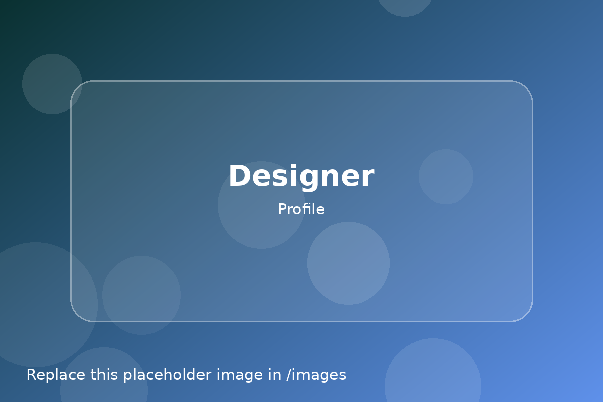 Designer / Freelancer Profile preview
