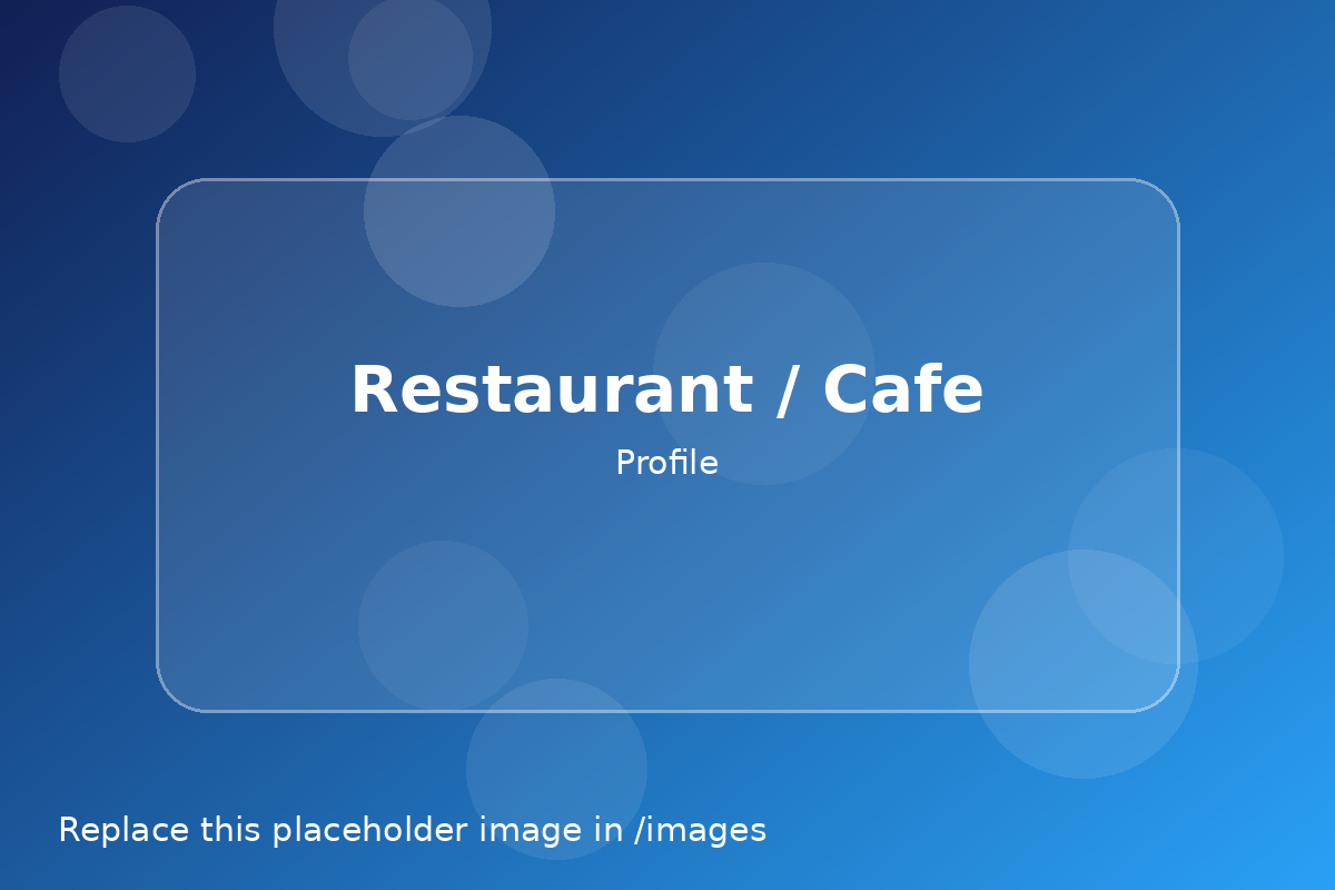 Restaurant / Cafe Profile / Salon / Beauty Profile / Service Business Profile preview